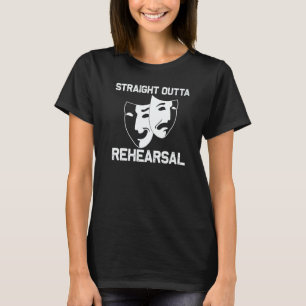 Camiseta Teatro Legal Para Homens Mulheres Drama Ator Coméd