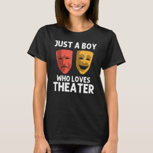 Camiseta Teatro Legal Para Meninos Crianças Musical Broadwa