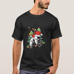 Camiseta Teatro Máscara de Natal Ensaio Musical