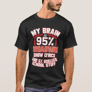 Camiseta Teatro Meu Cérebro É 95 Musica De Líricas Da Broad