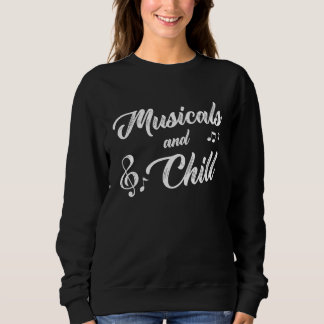 Camiseta Teatro Musical Para Meninas Musicais e Chill O