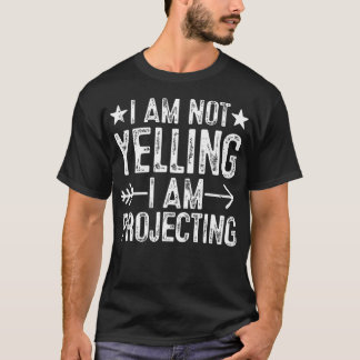 Camiseta Teatro - Não Estou Gritando Estou Projetando
