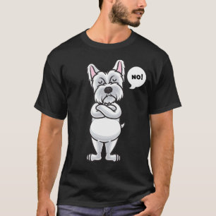 Camiseta Teatro Oeste, Highland White Terrier Cão Engraçado