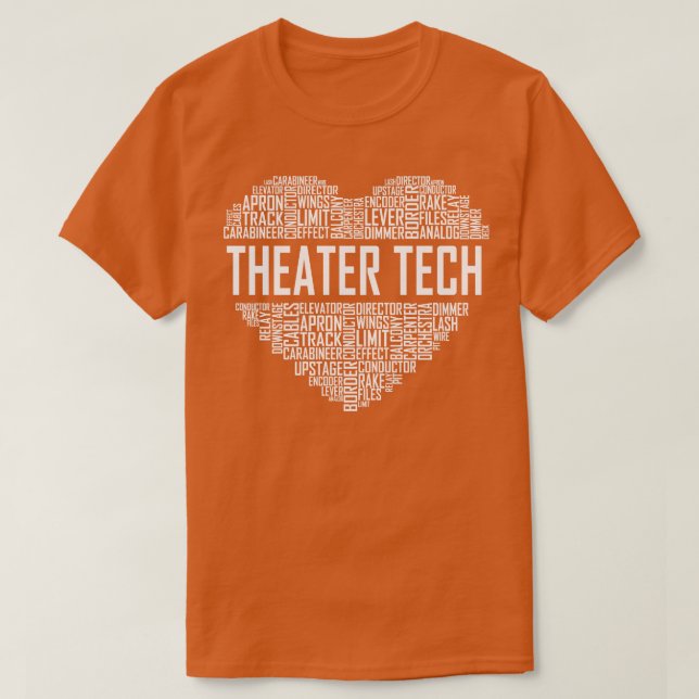 Camiseta Teatro Tech Heart (Frente do Design)