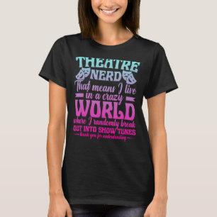 Camiseta Teatro Thespian Teatro Nerd Drama