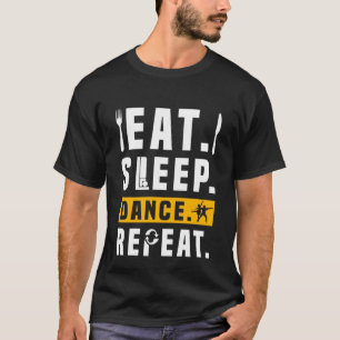 Camiseta Teatro Vida Drama Comendo dança Do Sono Repetir Gr