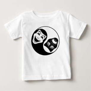 Camiseta Teatro Yin Yang Design - Máscaras de Comédia e Tra