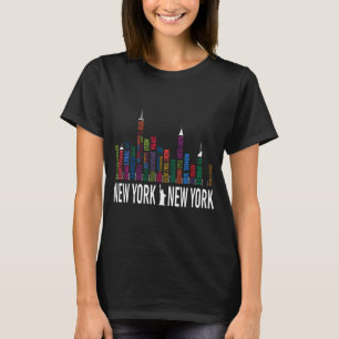 Camiseta Teatros da Broadway Linha do Céu de Nova York
