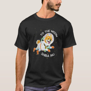 Camiseta Tecca Shiba Inu Afastou O Tubo Cripto Para A Moo