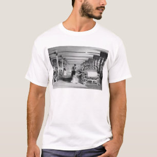 Camiseta Tecelagem do tear de poder, gravada por J. Tingle,