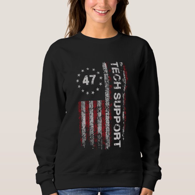 Camiseta TECH SUPPORT US Flag White House Tech Support D.O. (Frente)