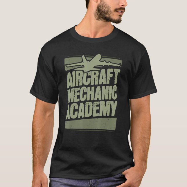 Camiseta Technician Academy Engineer  Aircraft Mechanic (Frente)