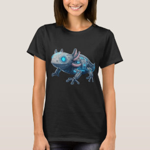Camiseta Techno Axolotl - Design de Robô Fofo