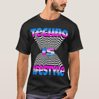 Camiseta Techno É Amigo Do Estilo De Vida