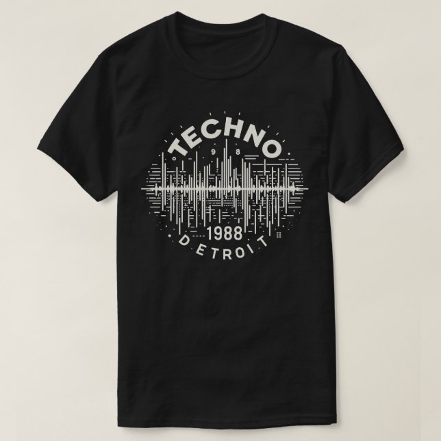 Camiseta Techno Music 1988 (Frente do Design)