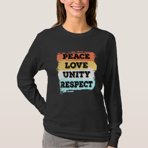 Camiseta Techno Music Peace Love Unity Respeite Rave Party
