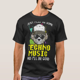 Camiseta Techno Music Trance Raver Headbanger Edm House Mu