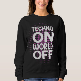 Camiseta Techno no World Off Rave Edm Dj Party Dance Music