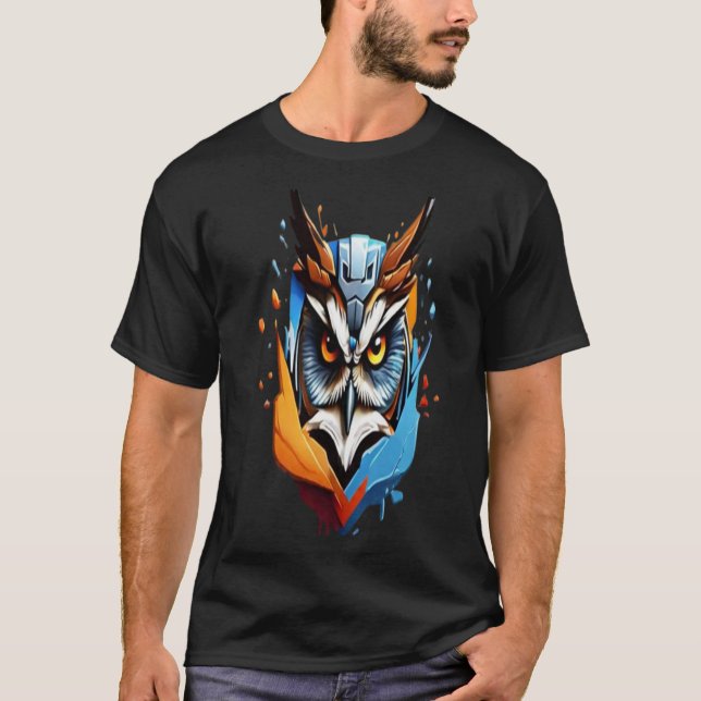 Camiseta Techno owl (Frente)