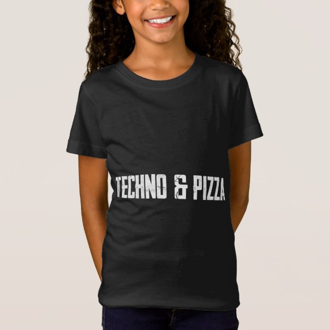 Camiseta Techno & Pizza (Frente)
