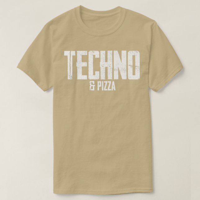 Camiseta Techno & Pizza 1657 (Frente do Design)