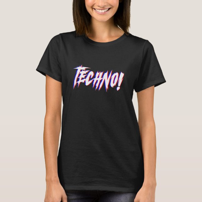 Camiseta Techno Rave Clubbing Party Outfit House Dubstep Ha (Frente)