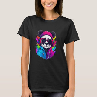 Camiseta Techno Rave Panda House Music Raver