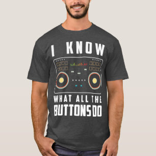 Camiseta Techno Shirt DJ Shirts Para Homens Crianças