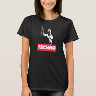 Camiseta Techno Viking Para O Festival De Festa Do Raver Dj
