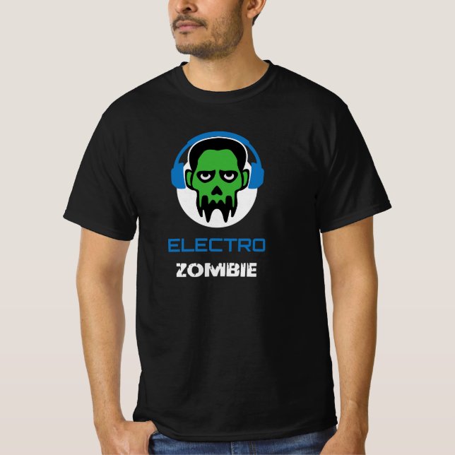 Camiseta Techno Zombie DJ Rave Electro (Frente)