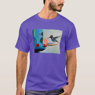 Camiseta Technobird - Beija-flor e justaposição tecno