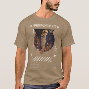 Camiseta Techwear Cyberpunk vivendo no espaço