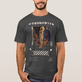 Camiseta Techwear Cyberpunk vivendo no espaço