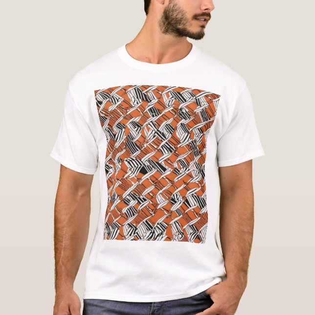 Camiseta Tecido de Impressão de Design de Padrão Japonês Tr (Frente)