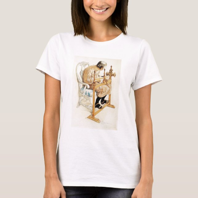 Camiseta Tecido de Menina Sueca (Frente)