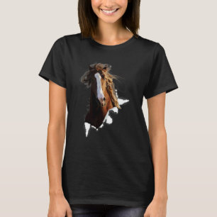 Camiseta Tecido Rasgado de Cavalo Para Animal