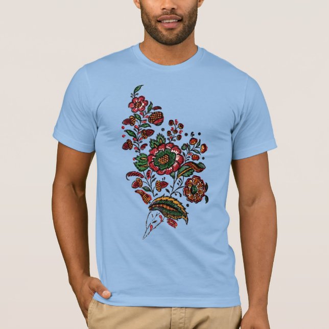 Camiseta Tecido Vintage Indian Cotton Chintz (Frente)
