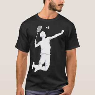 Camiseta Tecla Badminton Shuttlecock Estilo Estilo Estilo d