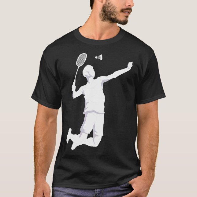 Camiseta Tecla Badminton Shuttlecock Estilo Estilo Estilo d (Frente)