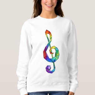 Camiseta Tecla musical do arco-íris