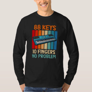 Camiseta Teclado 88 teclas 10 dedos sem problema piano 1