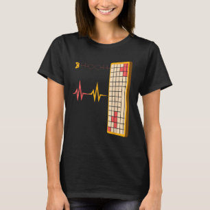 CAMISETA TECLADO DE JOGOS DE LARANJA E DE PINCO