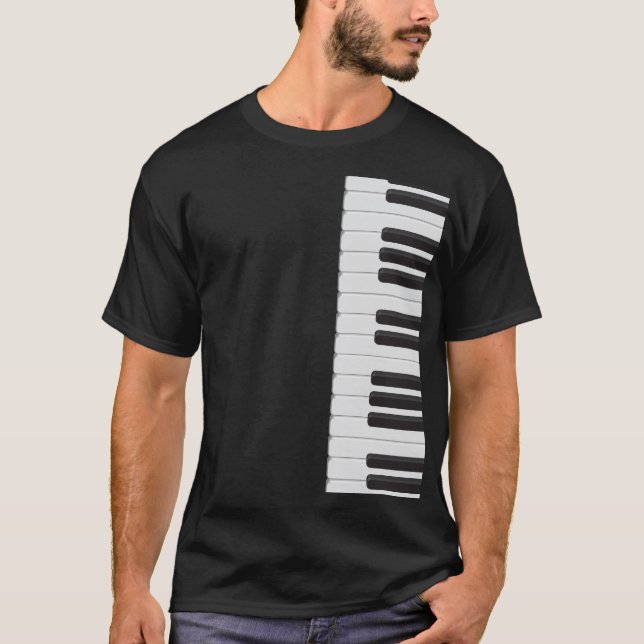 Camiseta Teclado de piano (Frente)
