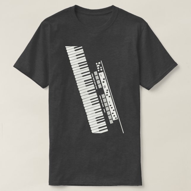 Camiseta Teclado eletrônico (Frente do Design)