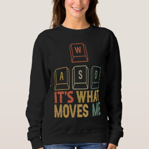 Camiseta Teclado Legal WASD para Gamer de PC É o que Me Mo