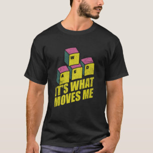 Camiseta Teclado legal WASD PC Gamer É o que me move Gami