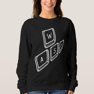 Camiseta Teclado para jogos de vídeo para PC WASD para comp