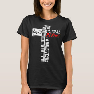 Camiseta Teclado Pianista do Professor Piano atravessa Jesu