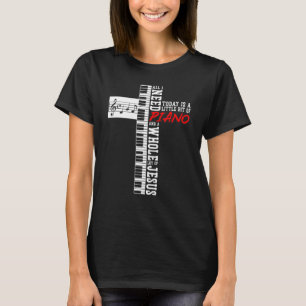 Camiseta Teclado Pianista do Professor Piano atravessa Jesu