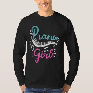 Camiseta Teclado Pianista Pianista Rapariga Pianista